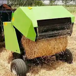 2023 Straw Hay Baler or Baling Press Machine straw small round hay press baler machine pick up hay baler silage baling