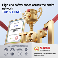 Sepatu Safety Pria LAnoudun Anti Tusuk, Anti Panas, Bahan Rajut, Sol MD, Sepatu Kerja Bengkel Musim Dingin untuk Pria