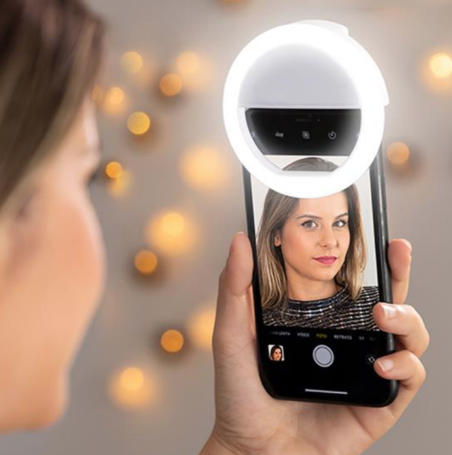 Rechargeable 36 LED Selfie Ring Light Portable Clip-On Fill Light for Smart Phone Photography Video Business Promotional Gift