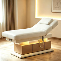 Elektrische Massageliege für Spas Multifunktionale Beheizte Temperaturgesteuerte Spa-Therapieliege