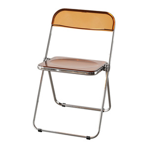 Chaise pliante <span class=keywords><strong>Tomsawyer</strong></span> Roman, qualité banquet, robuste, empilable, en plastique transparent, dossier moderne et simple - Product Image 5