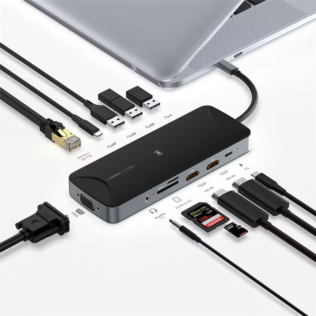 Custom OEM Usb Type c Docking Station HD Usb3.0 Pd Power Delivery Charger Usb-c to Usb Adapter Hub for Surfacepro