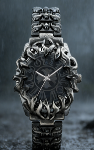 Reloj de pulsera de cuarzo auténtico, irregular, original Y2K, no mecánico, con diseño retro distorsionado, de alta gama vintage y de nicho. - Product Image 4