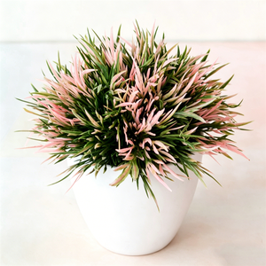 MSH I1264 Plantes vertes artificielles semi-sphériques Décoration d'intérieur Petites plantes en pot Ornements floraux PVC Bonsaï Durable 12cm - Product Image 3