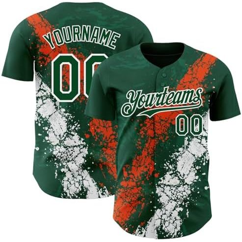 Dark Green Orange White