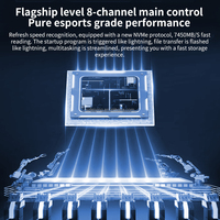 SK-feiying SSD Eksternal Nirkabel NVMe M.2 Berkinerja Tinggi 6Gb/s Baru 73000MB/s Kecepatan Baca/68000MB/s Kecepatan Tulis Logam Plastik