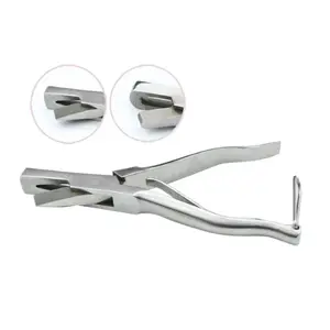 Stainless Steel U/V-Shaped Ear Forceps Animal Husbandry Equipment Animal Ear Cutting Tools Marking Pliers