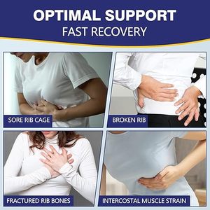 Cinturón de Soporte para Costillas Postoperatorio Personalizable para Hombres y Mujeres, Faja de Compresión para Soporte de Costillas - Product Image 3