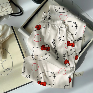 Mô phỏng lụa đồ ngủ của phụ nữ mô hình mùa xuân và mùa thu cao cấp cảm giác lỏng lẻo dài tay phù hợp với nhà mặc thực sự bán buôn - Product Image 6