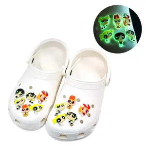 2023 Wholesale Classic Cartoon Custom Shoe Charms Shoe Decorations Glow In The Dark