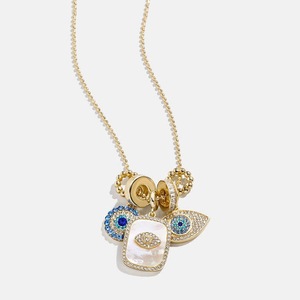 Modische Teufelaugen-Anhänger-Halskette aus Natürlichem Weißem Perlmutt, Personalisierter Passender <span class=keywords><strong>Schmuck</strong></span> - Product Image 4