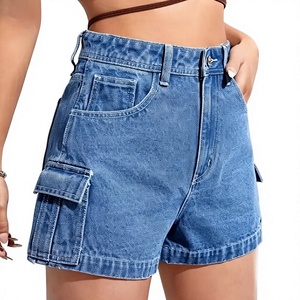 Women's Mid Waist Skinny <b>Denim</b> Shorts Spandex/Cotton Custom <b>Stretch</b> Casual Summer Fashion OEM ODM Private Label Manufacturer - Product Image 5