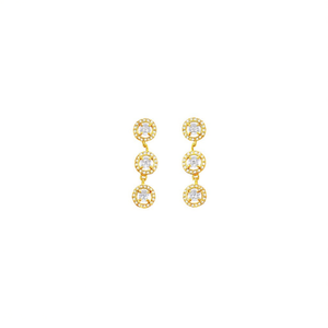 Boucles d'oreilles pendantes tendance en acier inoxydable 316L avec placage or PVD, durables et résistantes - Product Image 2