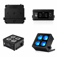 Projecteur LED PAR sans fil Redsun alimenté par batterie 4x18W RGBWAUV 6-en-1 étanche pour éclairage de scène de mariage et de fête avec contrôle DMX