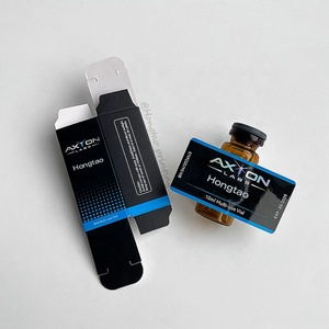 Customizable Eco-Friendly Paper <strong>Box</strong> <strong>Bottle</strong> Label Shiny Hologram Vinyl <strong>Box</strong> 3ml 5ml Pepti Vial Packaging Embossing - Product Image 1