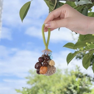 Wholesale Ethnic Natural Fruit Shell Key Ring <b>Wind</b> <b>Chime</b> DIY Bodhi Seed Bead Handicraft Accessory - Product Image 5