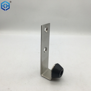 Butée <span class=keywords><strong>de</strong></span> <span class=keywords><strong>porte</strong></span> en acier inoxydable avec crochet pour toilettes publiques, salle <span class=keywords><strong>de</strong></span> bains ou toilettes - Product Image 4