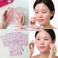 Mascarilla Facial de Gel Rosa PDRN con Colágeno, Rejuvenecedora, Hidratante e Iluminadora para el Cuidado de la Piel