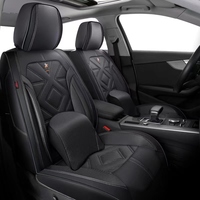 Fundas Universales de Cuero para Asientos de Coche, Juego Completo, Interior Automotriz de Lujo, Fundas de Asiento de Coche Personalizadas de PU/PVC