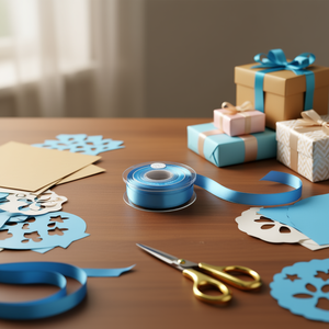 Nastro in Raso Ilan 2.0cm 25Y Blu D-22 - Product Image 3