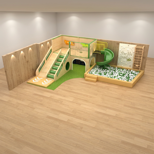 Multi-Activity Indoor Plastic <b>Play</b> <b>Center</b> with Ball Pit and Slide for Kids - Product Image 1