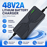 Chargeur intelligent de batterie LiFePO4 48V 2A en gros avec multiprотекcion et prise EU pour vélo/trottinette électrique, efficacité 95%