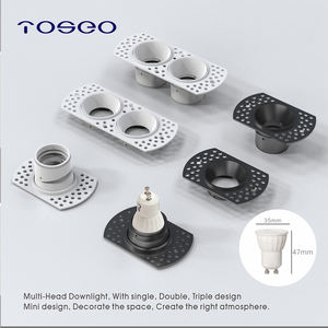 TOSEO Kundenspezifische LED-Leuchte Moderne Einstellbare Rahmenlose Doppel-Kopf-Aluminium-Spotlights und Downlights in Weiß - Product Image 3