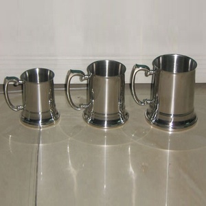 Thiết kế đơn giản 450/580/1000ml đôi Tường Cách Nhiệt thép không gỉ Tankard bia <span class=keywords><strong>Mug</strong></span> với xử lý bên đồ dùng bạc bia <span class=keywords><strong>Mug</strong></span> - Product Image 6