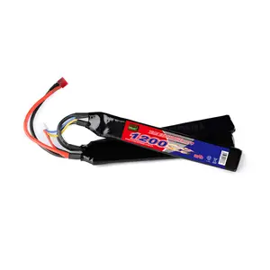 hot selling high rating 3.7V Lithium Battery 3S 11.1V 1200mAh 20C lipo battery pack high quality for airsoft rc models
