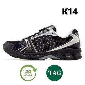 أحذية أسيشوز 2160 للجري الصيفية، أحذية رياضية 1130 للرجال والنساء، أحذية GT للأنشطة الخارجية K14، باللون الأسود والفضي النقي مع أربطة - Product Image 4