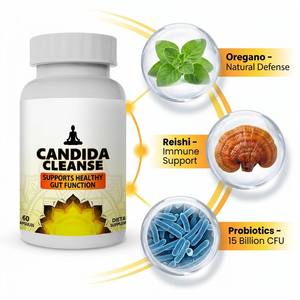 Capsules d'extrait d'aloe vera et de probiotiques pour la purification de la candidose et la santé intestinale quotidienne, 60 unités - Product Image 4