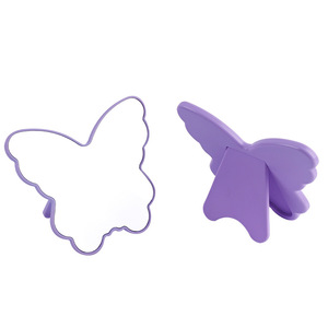 Miroir de maquillage portable en forme de cœur style papillon, logo personnalisable, miroir de retouche haute définition - Product Image 6