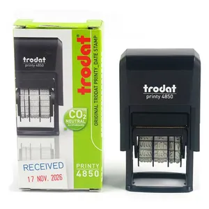trodat good quality automatic trodat stamp 4850 dater stamp self-inking stamp black for paper