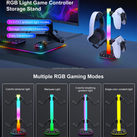 Support de casque de jeu RGB pour E-sport avec port de chargement USB pour casque et manette de jeu – Présentoir de vente en gros