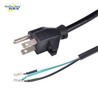 Câble d'alimentation CA homologué CUL, 3 broches mâle IEC C13, femelle NEMA 5-15P, prise coudée, SJTW 1,8 m, IP24, PVC