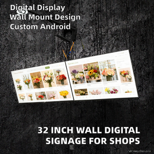 Pantalla Digital LCD de 32 Pulgadas para Montaje en Pared, con Animación de Texto, Construcción de Plástico, para Floristerías - Product Image 5