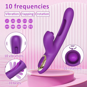 Potente Vibrador con Movimiento de Golpeteo y Aleteo para el Punto G, Estimulador de Clítoris, Masajeador con 3 Motores, Consolador, Juguetes Sexuales para Mujeres, Productos para Adultos +18 - Product Image 3
