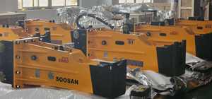 Martillo Hidráulico SOOSAN SB60 Tipo Caja Silencioso con Cincel de 125mm para Excavadoras de 15-18 Toneladas, Precio de Fábrica, Nuevo - Product Image 2