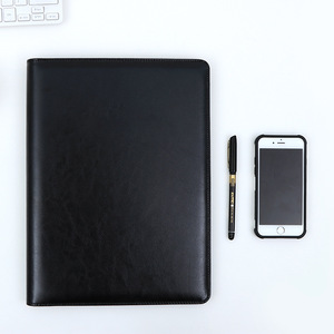 Business Sales Multifunctional Manager Folder <b>A4</b> Leather <b>File</b> Document Writing Board With Calculator Sticky Notes - Product Image 2