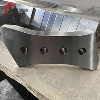 Lame de cisaille mobile en métal, en acier allié personnalisé, grande lame de cisaille hydraulique, couteau de cisaille bec d'aigle pour la découpe de ferraille