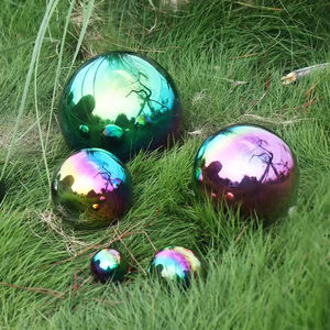 Esfera de Obsidiana Arcoíris Aura al por Mayor, Bola de Cristal Pulida a Mano para Decoración del Hogar, Regalos de Pascua - Product Image 5