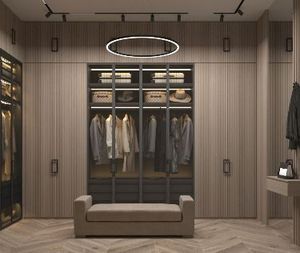 Armario de Dormitorio Moderno Personalizado de Fábrica, Puerta de Madera Maciza, Portátil y Ajustable para Uso en Muebles para el Hogar - Product Image 2