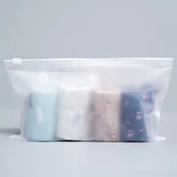 Emballage transparent de haute qualité petit scellant givré à glissière CPE sac à fermeture éclair en plastique pour l'emballage