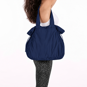 Sac à bandoulière en nylon léger pour femme de 18 L, sac fourre-tout, sac de shopping à cordon latéral pour l'entraînement, la plage et les voyages - Product Image 3