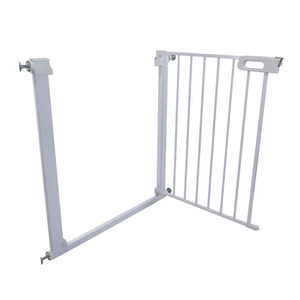 Barrière de sécurité pour bébé en plastique et fer à fermeture automatique, à fixation par pression, avec porte pour animaux domestiques, pour escaliers et couloirs, clôture de sécurité pour enfants - Product Image 6