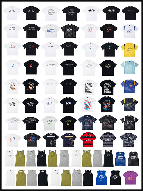 C0rteiz Summer Short Sleeve T-shirt Cotton Crew Neck Graphic Tee High Street Oversized Soft Men's Top Streetwear Custom Logo