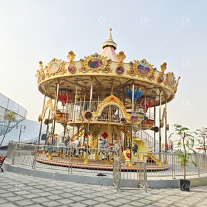 Carrusel de Doble Plataforma de Alta Capacidad para Niños y Adultos, Carrusel de Dos Pisos, Equipo de Caballos Giratorios para Parques de Atracciones y <span class=keywords><strong>Carnavales</strong></span> al Aire Libre - Product Image 4