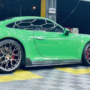 Modification du bord latéral du kit de carrosserie de jupe latérale en fibre de carbone pour améliorer le style <span class=keywords><strong>Techart</strong></span> pour <span class=keywords><strong>Porsche</strong></span> 992 - Product Image 5
