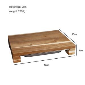 Planche <span class=keywords><strong>à</strong></span> <span class=keywords><strong>découper</strong></span> <span class=keywords><strong>en</strong></span> <span class=keywords><strong>bois</strong></span> avec tiroir coulissant <span class=keywords><strong>en</strong></span> acier inoxydable, plateaux de rangement, planche <span class=keywords><strong>à</strong></span> <span class=keywords><strong>découper</strong></span> <span class=keywords><strong>en</strong></span> <span class=keywords><strong>bois</strong></span> pour la cuisine, découpe de <span class=keywords><strong>légumes</strong></span> - Product Image 6