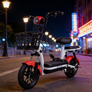 Nouvelle Arrivée Vélo de Ville Femme 14 pouces Moteur Brushless 3 Vitesses Affichage Numérique Batterie Plomb-Acide Autonomie 50km Panier Vente Chaude - Product Image 6
